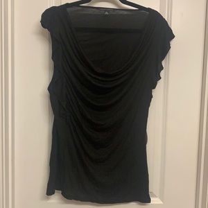 Banana Republic top with scoop neck and ruffled sleeves